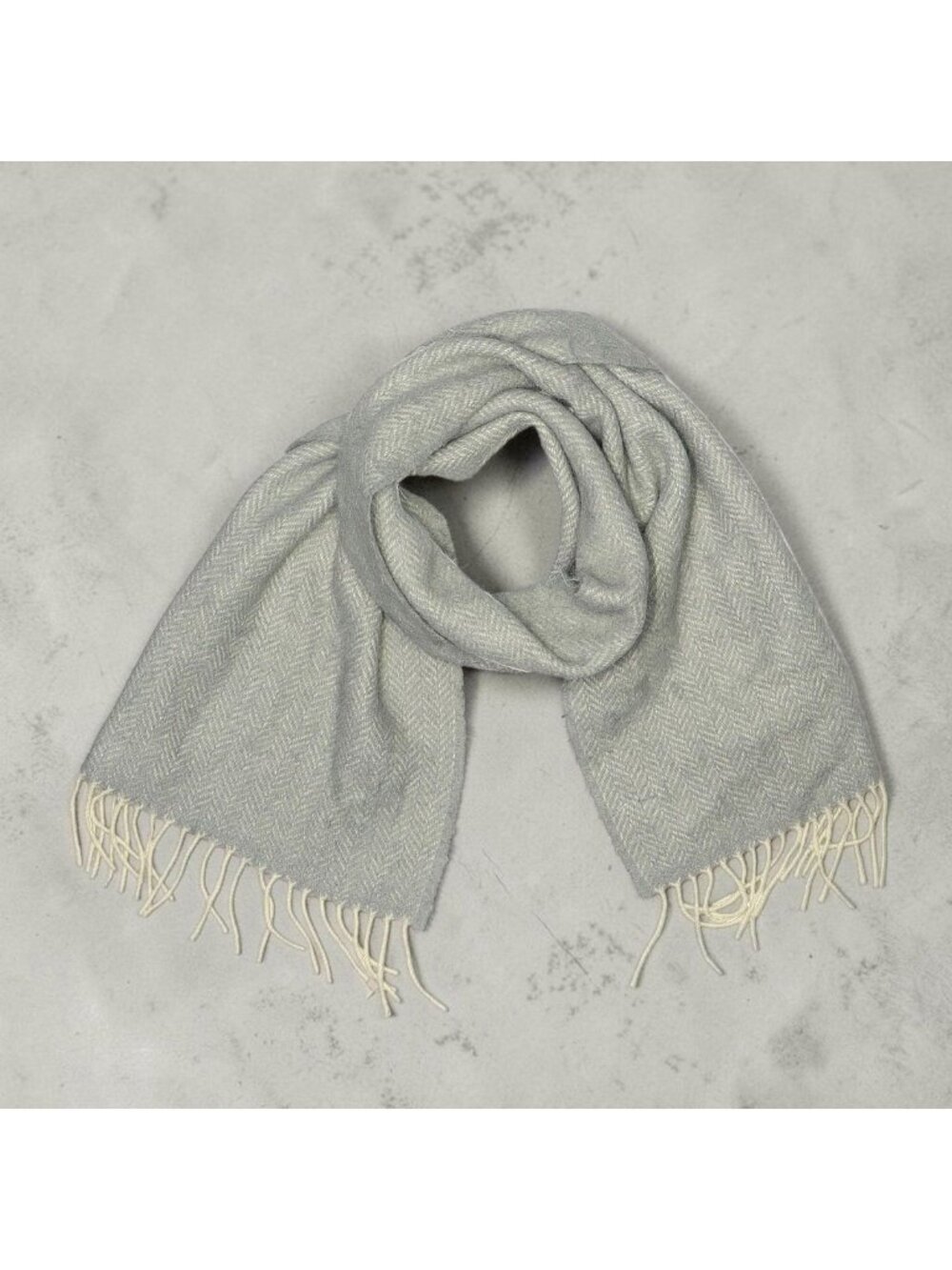 J CREW Gray Fringe Lighweight Fall Scarf